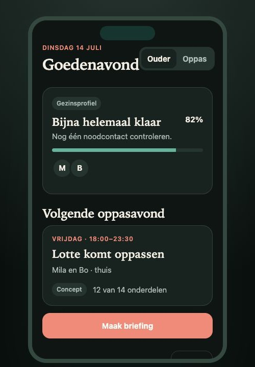 Ouderdashboard van Oppaspas