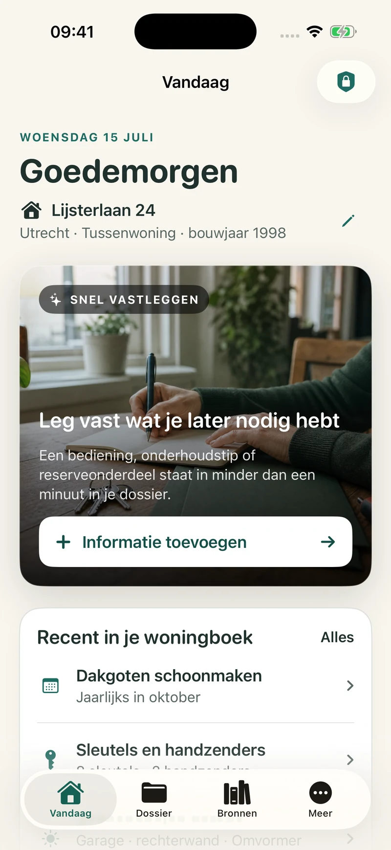 Woningboek: your home and maintenance in one overview